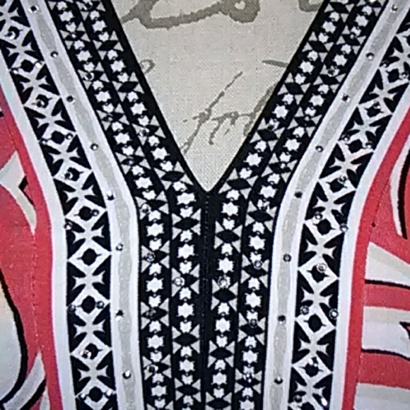 JM Collection rose color flowy blouse - Picture 4 of 5